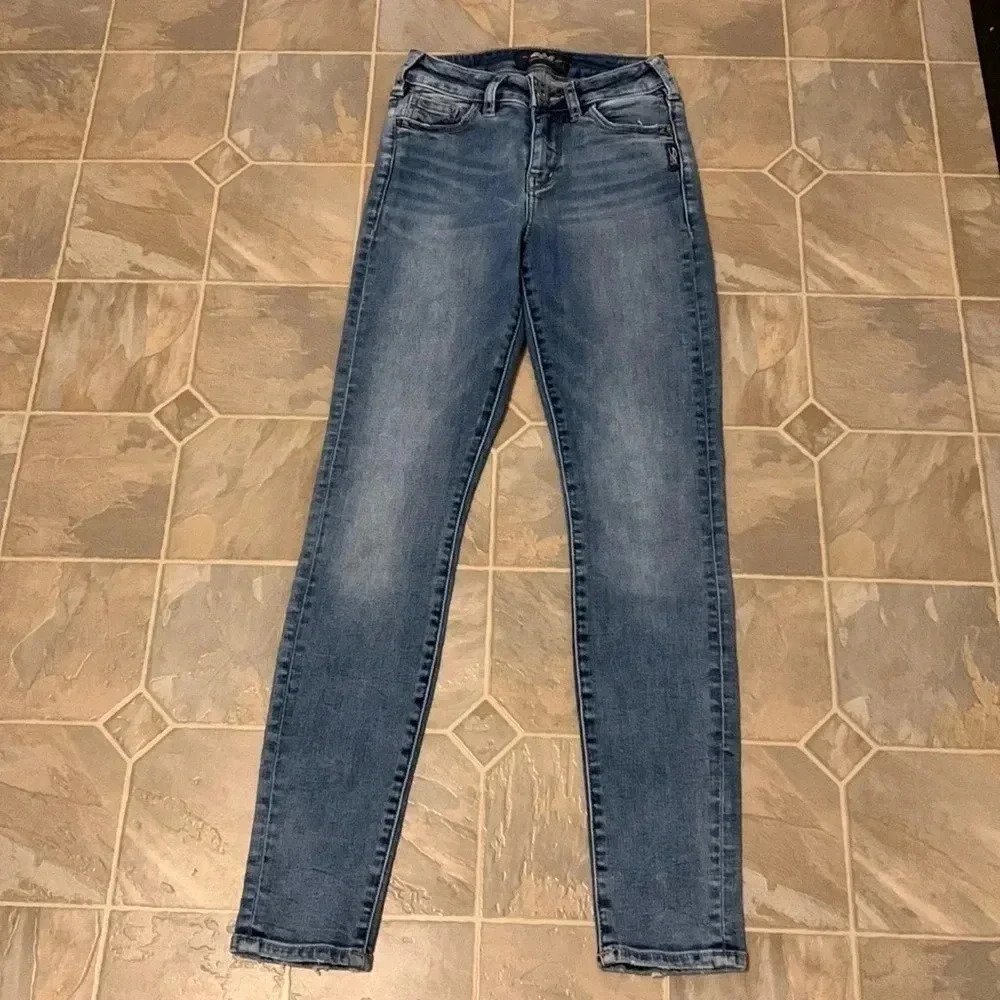 Silver mazy super skinny jeans